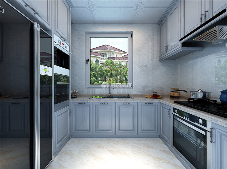 沈陽碧桂園公園印象122㎡現(xiàn)代風(fēng)格廚房裝修設(shè)計(jì)