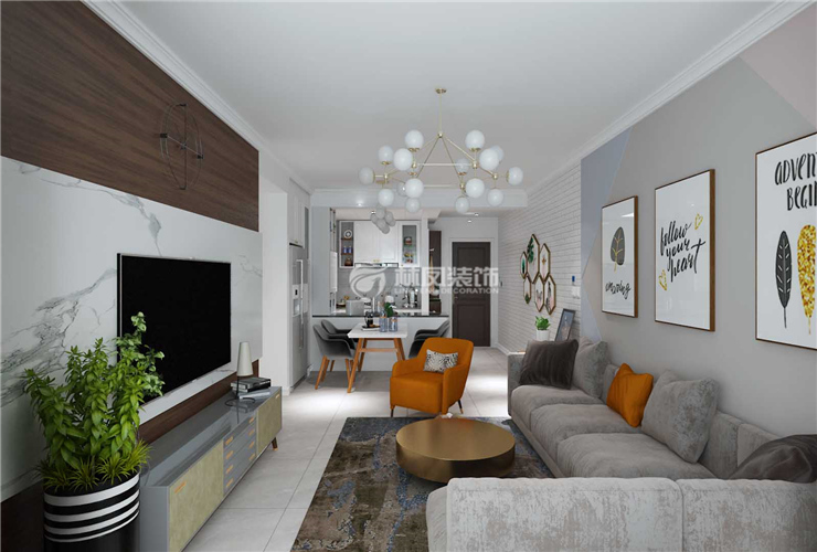 現(xiàn)代風(fēng)格護(hù)墻板設(shè)計裝修效果圖