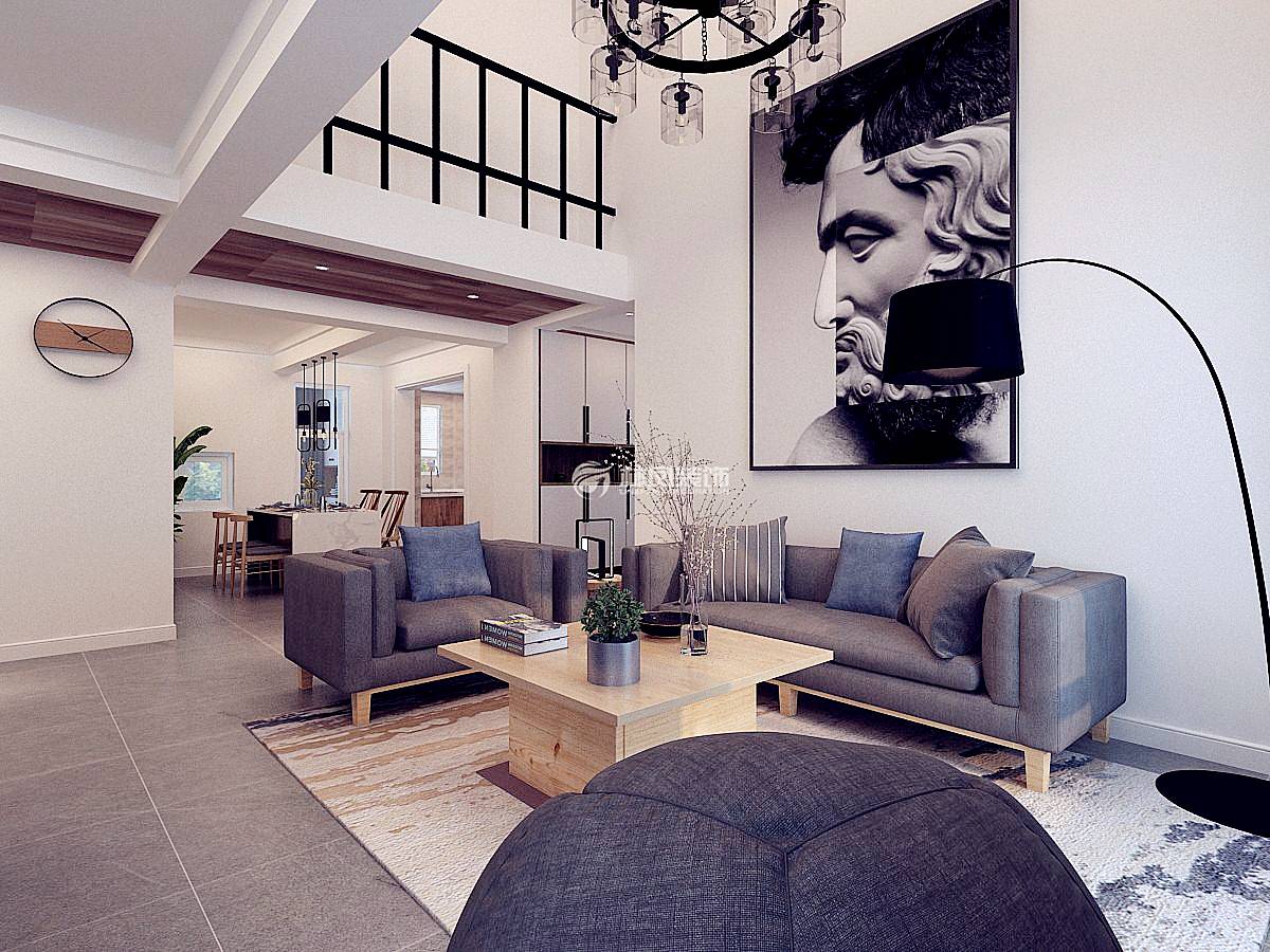 工業(yè)風客廳裝修效果圖