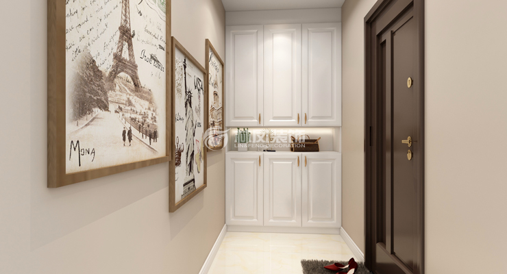 萬科翡翠四季145㎡玄關(guān)裝修效果圖