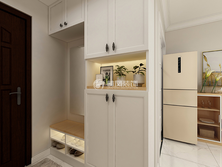 雅居樂(lè)花園118㎡玄關(guān)裝修效果圖