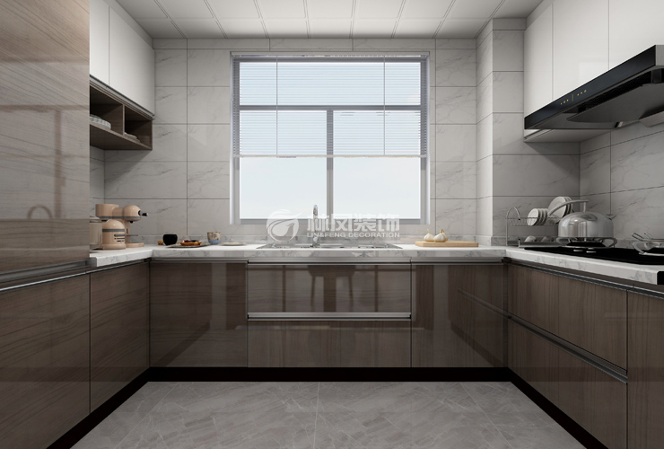 雅居樂(lè)花園118㎡廚房裝修效果圖