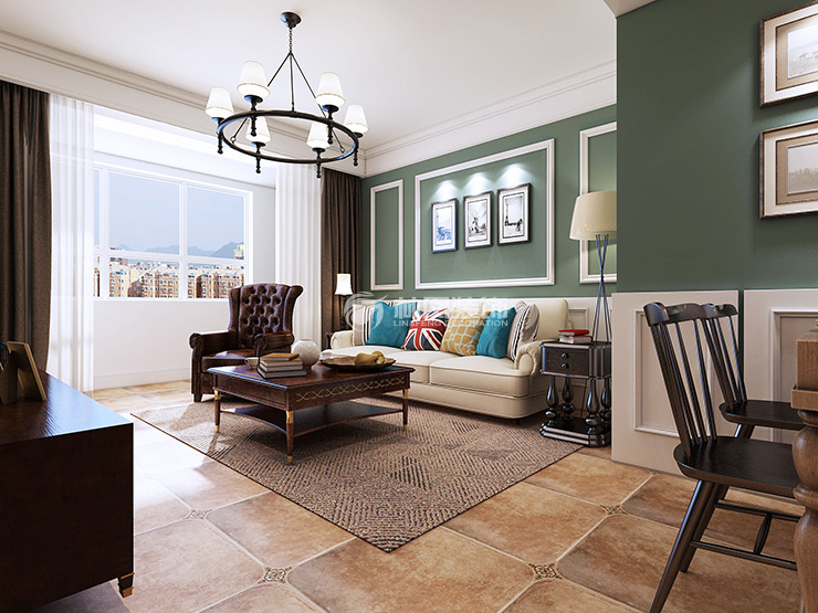 護墻板沙發(fā)背景墻設計裝修效果圖