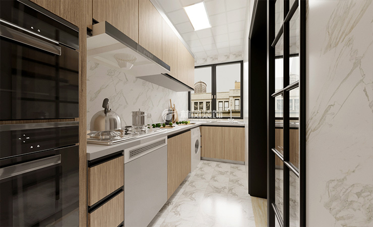 小廚房嵌入式電器設(shè)計(jì)裝修效果圖