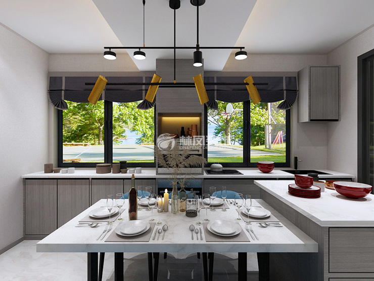 開(kāi)放式廚房設(shè)計(jì)裝修效果圖