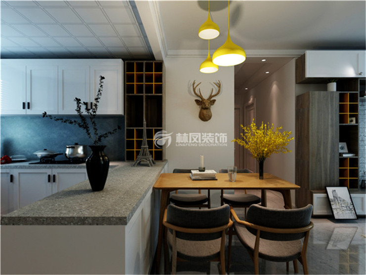 開(kāi)放式廚房設(shè)計(jì)裝修效果圖