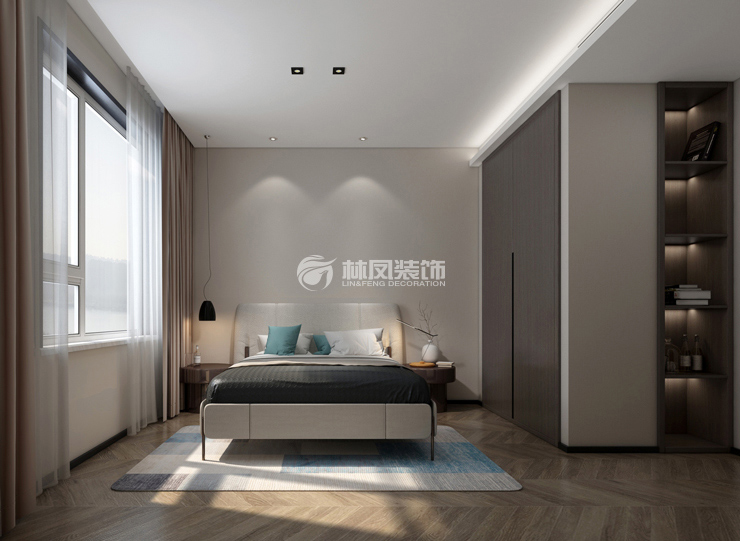 頂天立地式嵌入式衣柜設(shè)計裝修效果圖