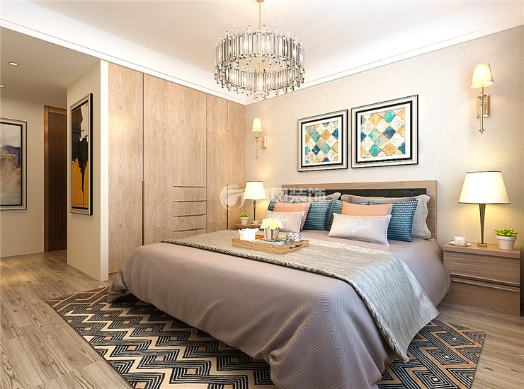 美式風格嵌入式衣柜設(shè)計裝修效果圖