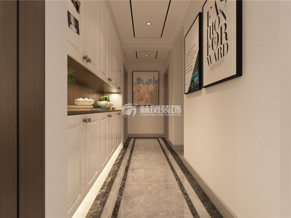 現(xiàn)代風(fēng)格過(guò)廊收納柜設(shè)計(jì)裝修效果圖