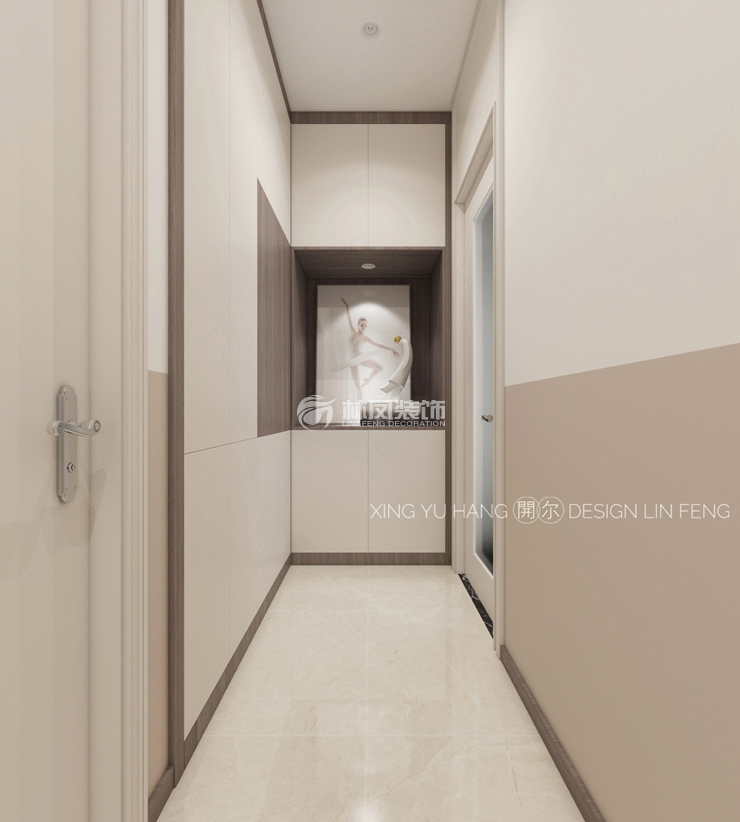 北歐風(fēng)格端景掛畫+筒燈設(shè)計(jì)裝修效果圖