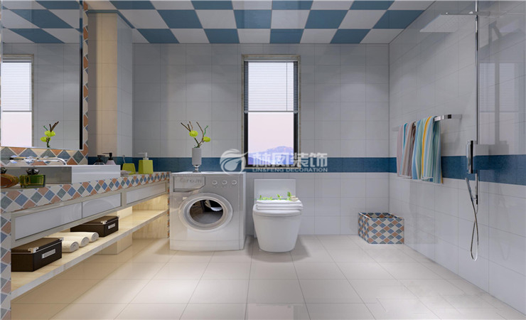 現(xiàn)代風(fēng)格衛(wèi)生間拖把池設(shè)計(jì)裝修效果圖