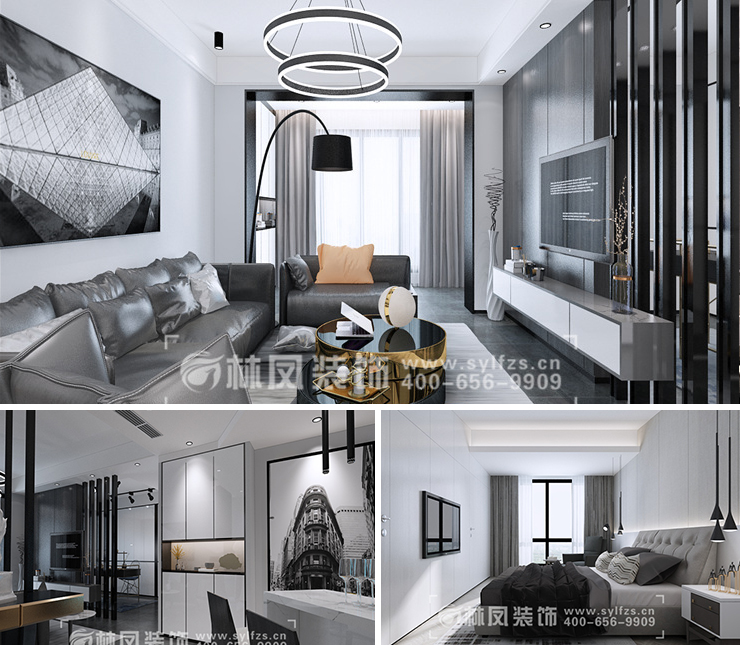 集美萬(wàn)象118平現(xiàn)代風(fēng)格裝修效果圖