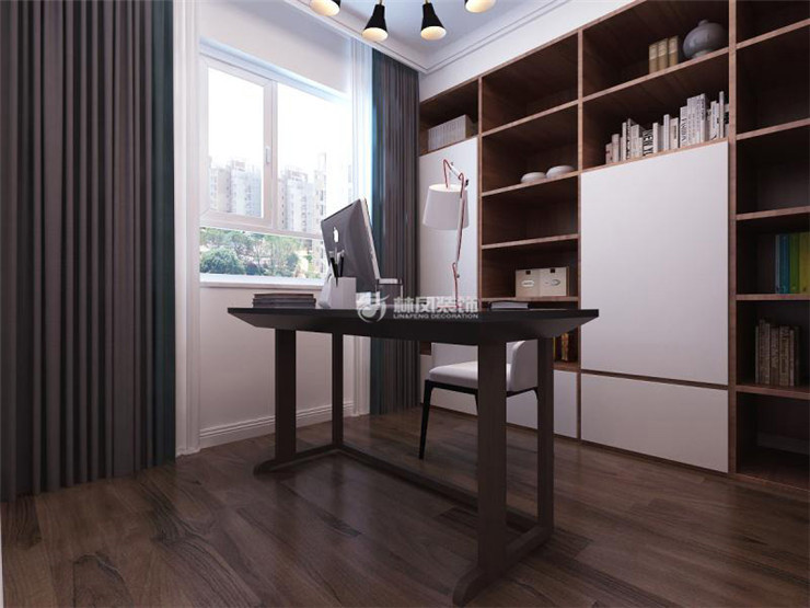 書房書柜展示墻設(shè)計(jì)裝修效果圖