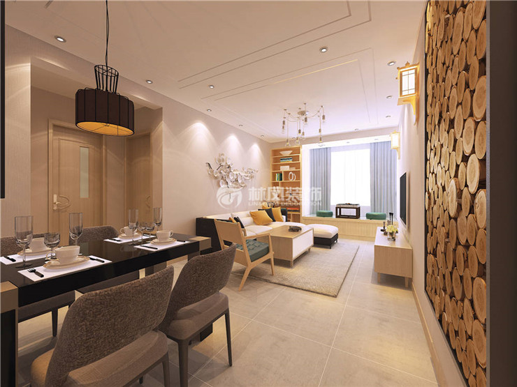 北歐風(fēng)格客廳飄窗設(shè)計(jì)裝修效果圖