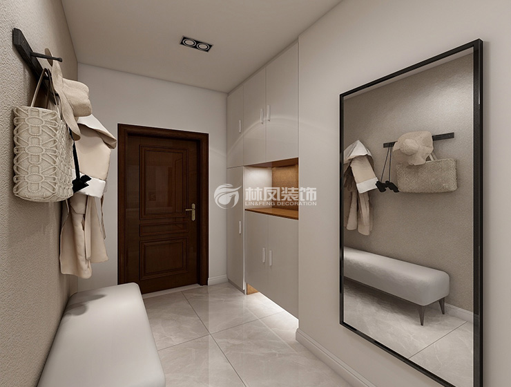 北歐風(fēng)格過(guò)道式玄關(guān)裝修效果圖