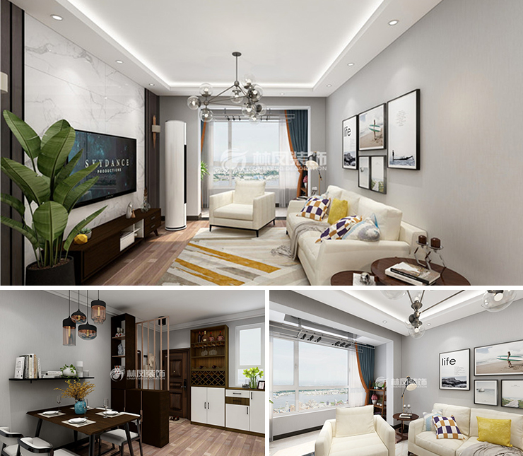 中海和平之門天際114平現代風格裝修效果圖