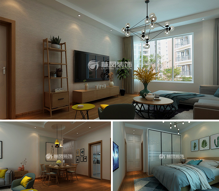 萬科千山府135平現(xiàn)代風格裝修效果圖