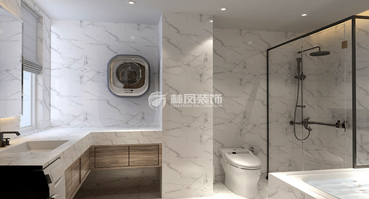 現(xiàn)代風格衛(wèi)生間裝修效果圖