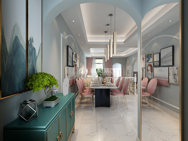 輕奢風格埡口拱形設(shè)計裝修效果圖