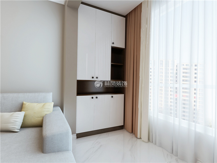 現(xiàn)代風(fēng)格陽臺鋪貼地磚裝修效果圖