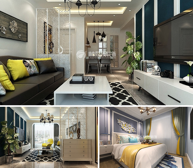 匯置?尚都 82平 現(xiàn)代簡(jiǎn)約風(fēng)格裝修效果圖