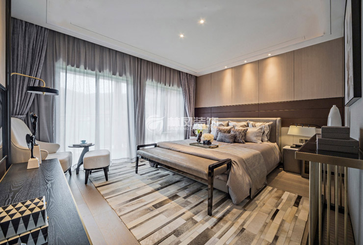 現(xiàn)代風(fēng)格臥室無主燈設(shè)計裝修效果圖