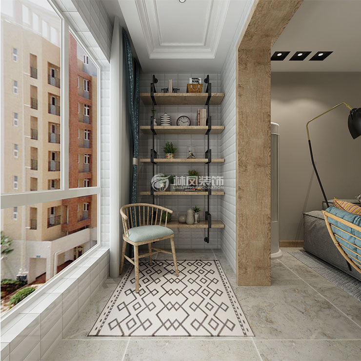 北歐風(fēng)格陽(yáng)臺(tái)改造設(shè)計(jì)裝修效果圖