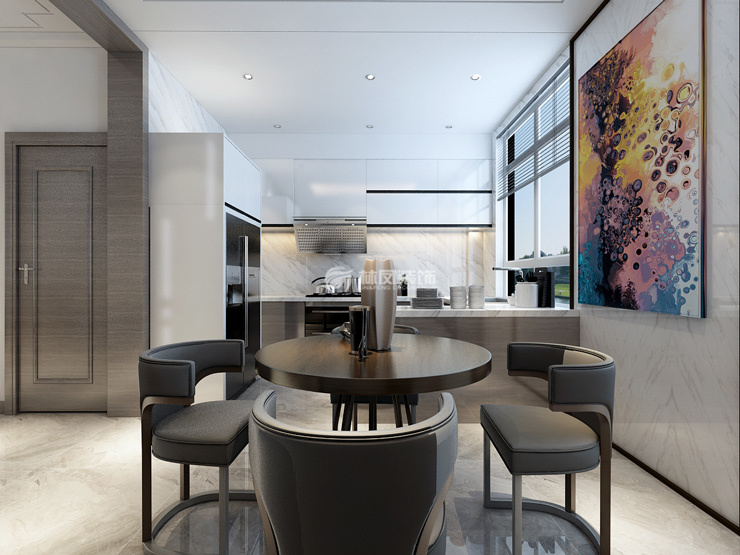 開放式廚房的吊柜設(shè)計 開放式廚房的吊柜設(shè)計