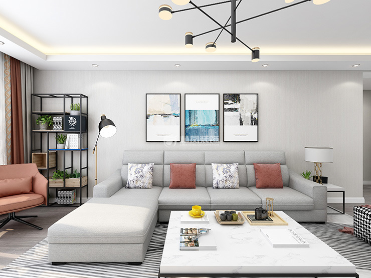 簡(jiǎn)約現(xiàn)代沙發(fā)背景墻