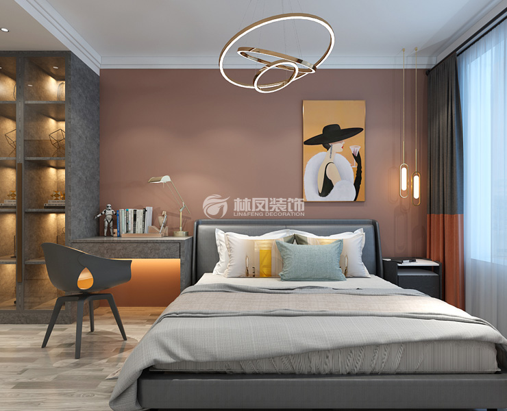 簡約現(xiàn)代臥室梳妝臺布局