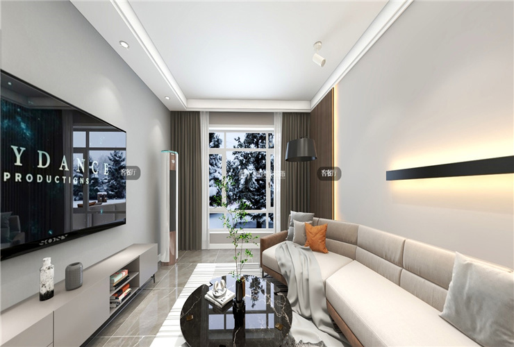 金輝中央云著-90平-現代風格-客廳.jpg 金輝中央云著-90平-現代風格-客廳.jpg