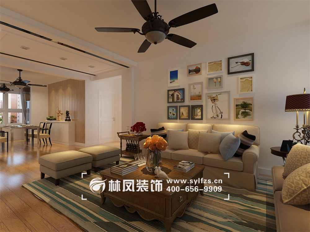 呂娜-保利溪湖淋語(yǔ)129平-美式-客廳 (3).jpg