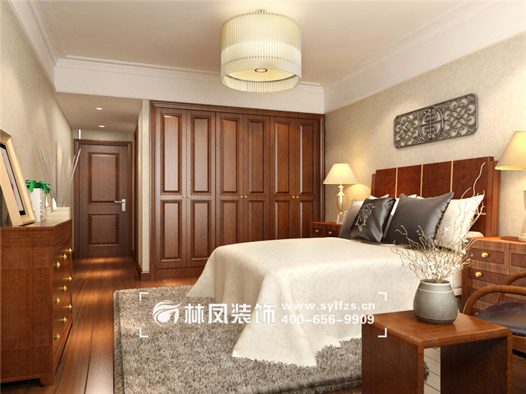 羅佳-遠洋和平府現(xiàn)代中式 220㎡-主臥室.jpg