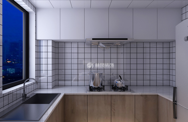 華潤(rùn)幸福里-115平-現(xiàn)代風(fēng)格-廚房-1.jpg