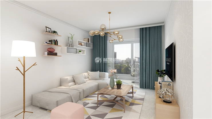 中?？党?105平-現(xiàn)代簡(jiǎn)約風(fēng)格-客廳.jpg