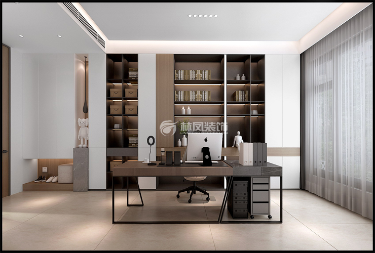 遼中自建別墅-630平米-現(xiàn)代輕奢-書房.jpg