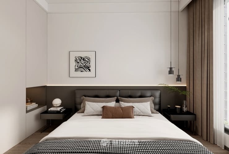 保利公園壹號(hào) 124平 現(xiàn)代風(fēng)格 臥室1.jpg