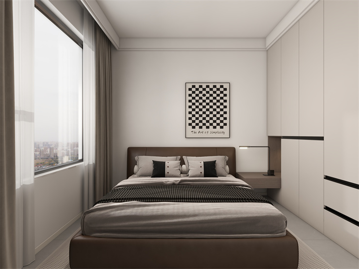 旭輝東樾城-90平-現(xiàn)代風格-主臥室.jpg